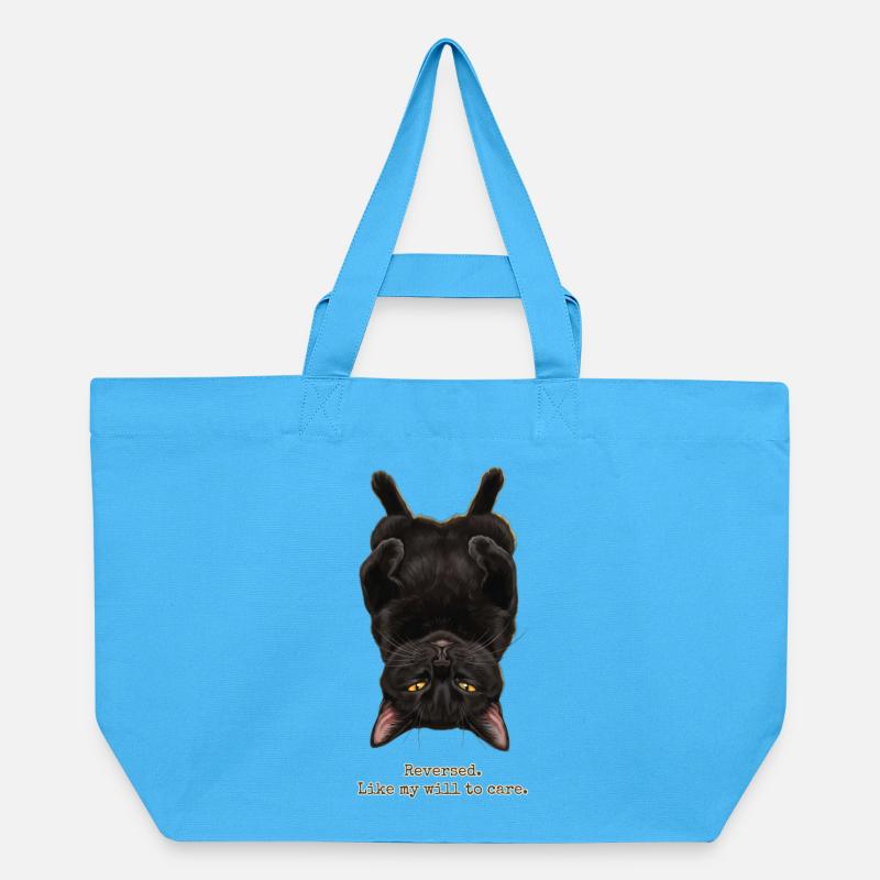 Volonté inversée de prendre soin du chat - Cabas recyclé Stanley/Stella - bleu aqua