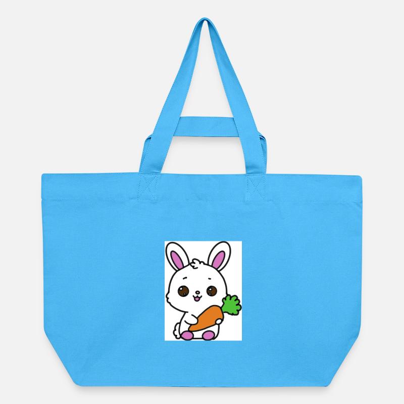 Lapin kawaï  - Cabas recyclé Stanley/Stella - bleu aqua