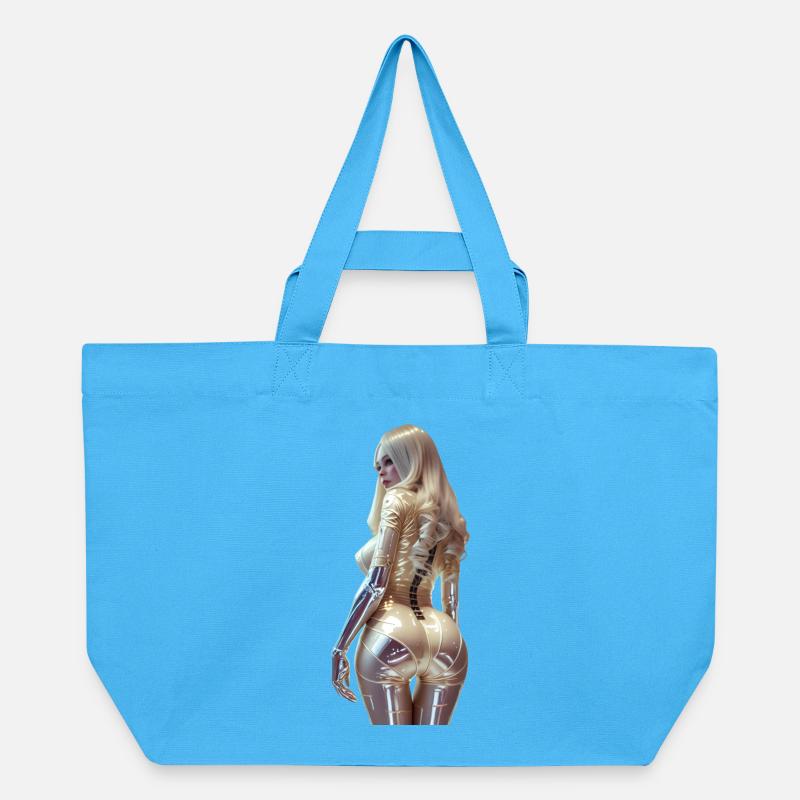 Cogito 01 (without text) - Recycled Shopping Bag Stanley/Stella - aqua blue