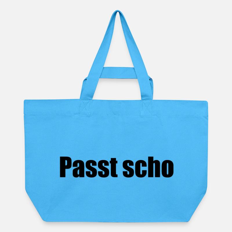 Passt scho - Recycelte Shopping Bag von Stanley/Stella - Aquablau