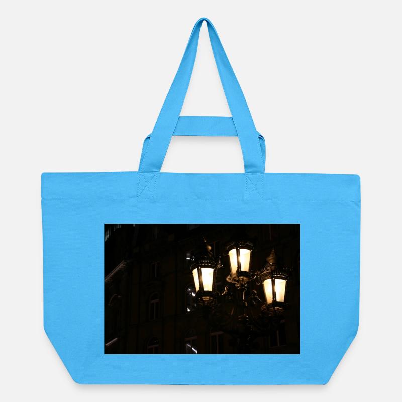 Veilleuse : Lanternes en fer forgé - Cabas recyclé Stanley/Stella - bleu aqua