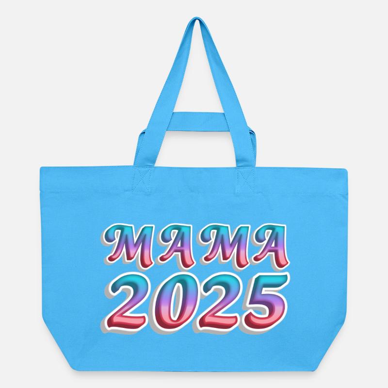 Mama 2025 Farbexplosion - Recycelte Shopping Bag von Stanley/Stella - Aquablau