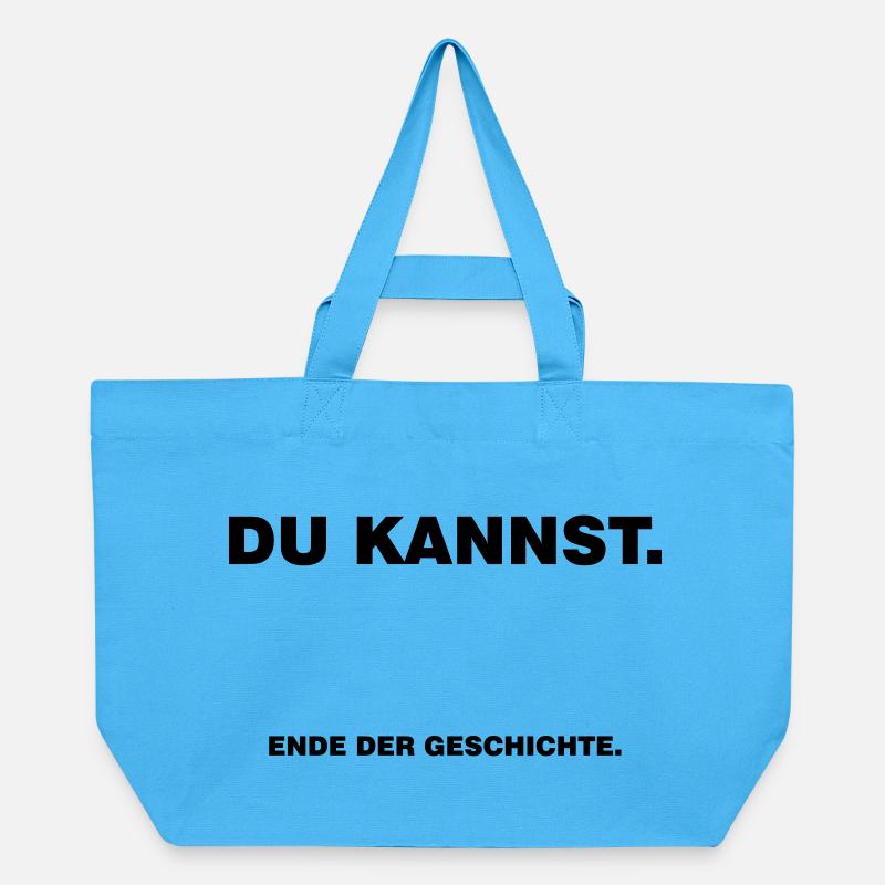 Du_kannst-Ende_der_Geschichte. - Cabas recyclé Stanley/Stella - bleu aqua