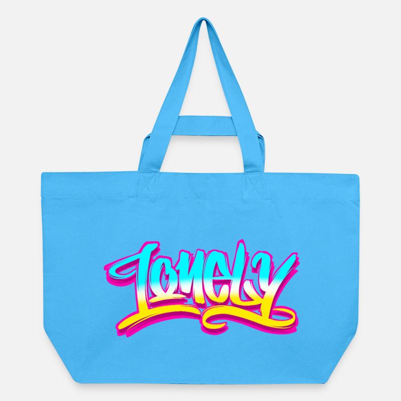 Graffiti solitaire - Cabas recyclé Stanley/Stella - bleu aqua