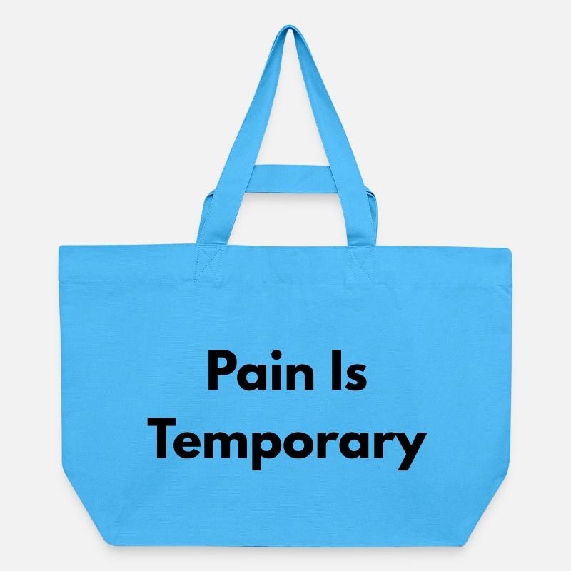 Pain is temporary - Cabas recyclé Stanley/Stella - bleu aqua