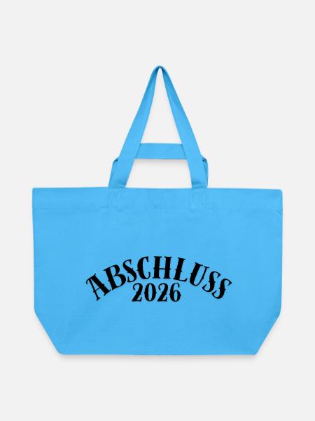 Abschluss 2026 - Recycelte Shopping Bag von Stanley/Stella - Aquablau