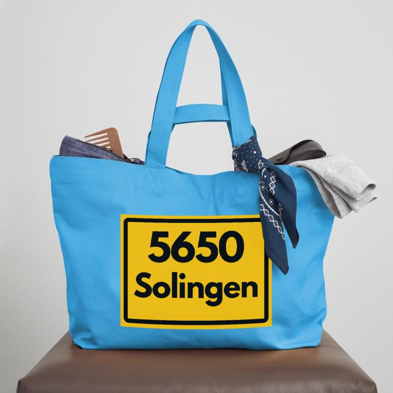 OLD POSTCODE POSTCODE RETRO 5650 SOLINGEN Recycled Shopping Bag Stanley/Stella