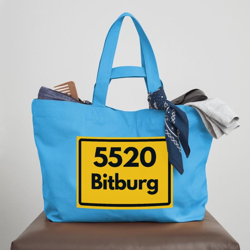 OLD POSTCODE POSTCODE RETRO 5520 BITBURG Recycled Shopping Bag Stanley/Stella