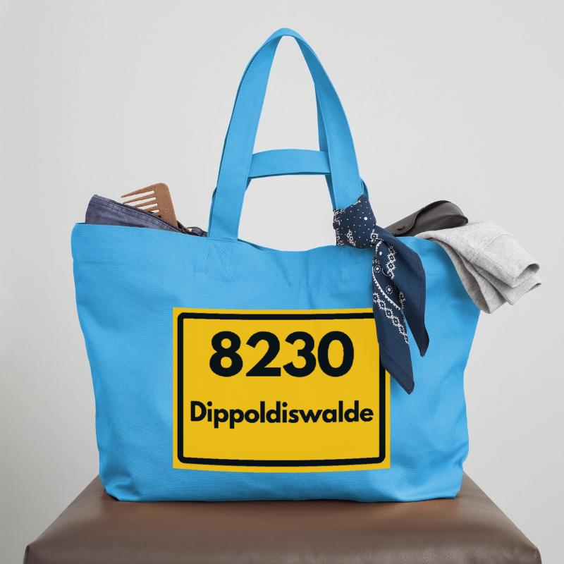 OLD POSTCODE ZIP CODE 8230 DIPPOLDISWALDE SAXONY Recycled Shopping Bag Stanley/Stella