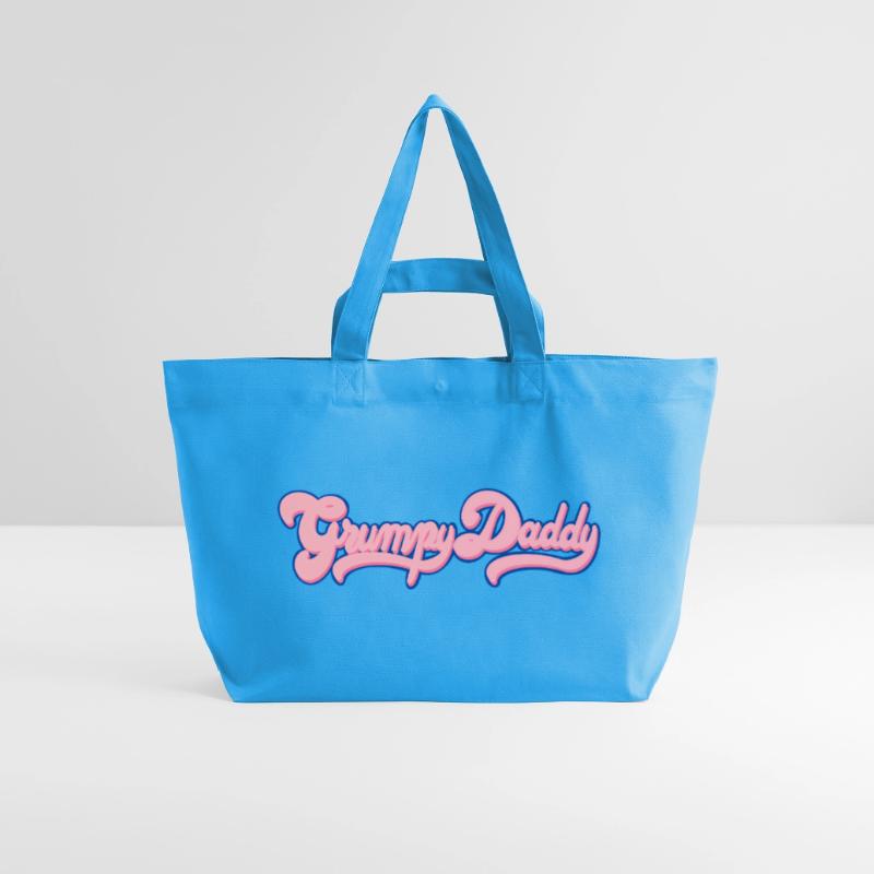 Grumpy Daddy Retro Script - Farbe "Bubble Gum" Recycelte Shopping Bag von Stanley/Stella