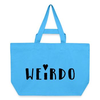 Weirdo - Recycled Shopping Bag Stanley/Stella - aqua blue - Front