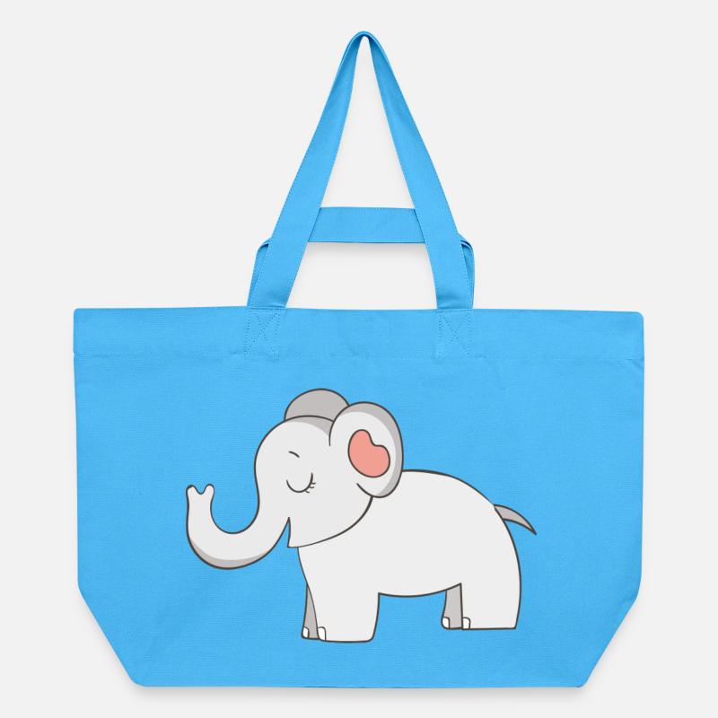 éléphant - Cabas recyclé Stanley/Stella - bleu aqua