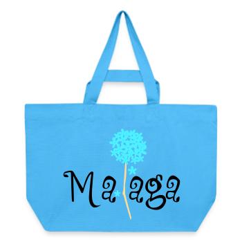 Malaga Biznaga - Cabas recyclé Stanley/Stella - bleu aqua - Devant