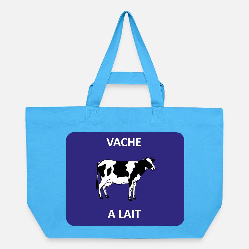 Vache à lait - Cabas recyclé Stanley/Stella - bleu aqua