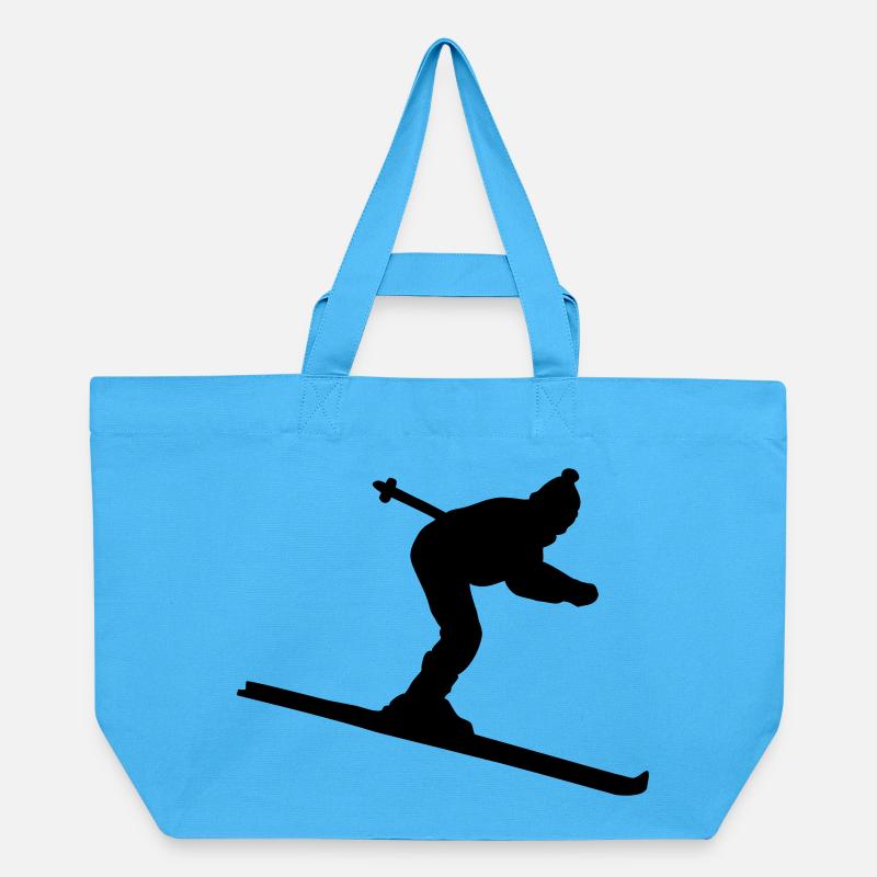 Skieur - Cabas recyclé Stanley/Stella - bleu aqua