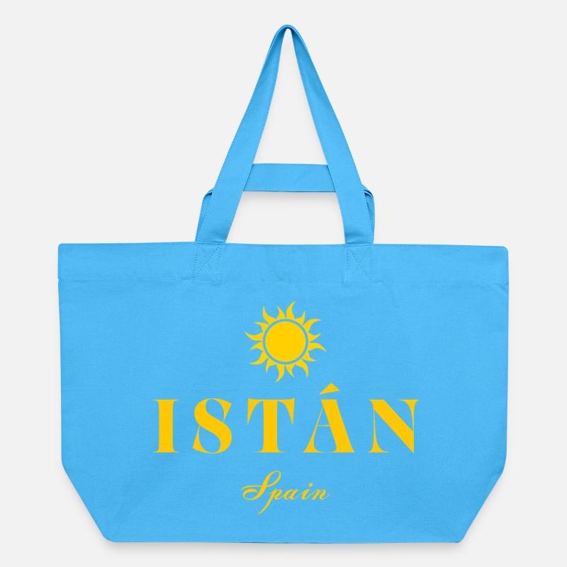 Emblème du soleil d’Istán Espagne - Cabas recyclé Stanley/Stella - bleu aqua