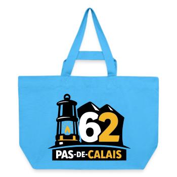 62 Pas de Calais Emblem - Recycled Shopping Bag Stanley/Stella - aqua blue - Front