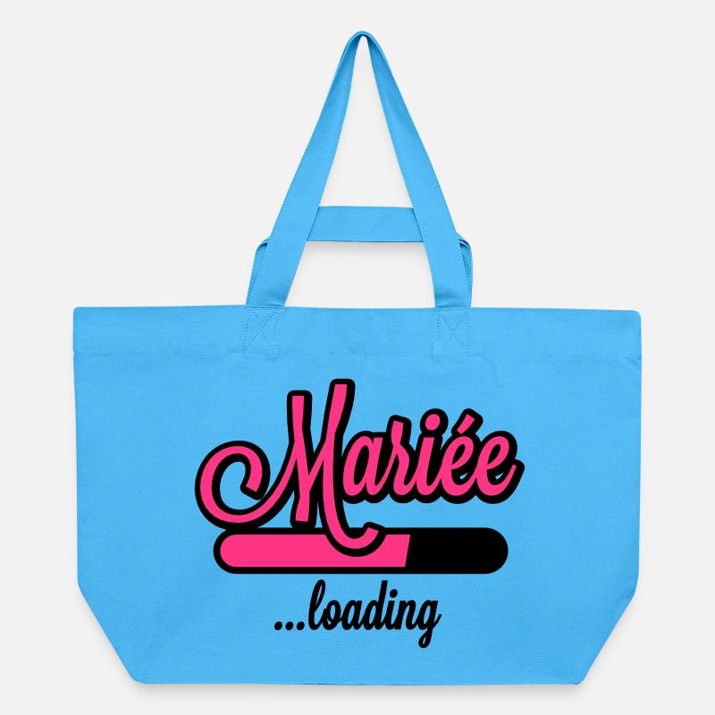 Mariée loading - Recycelte Shopping Bag von Stanley/Stella - Aquablau