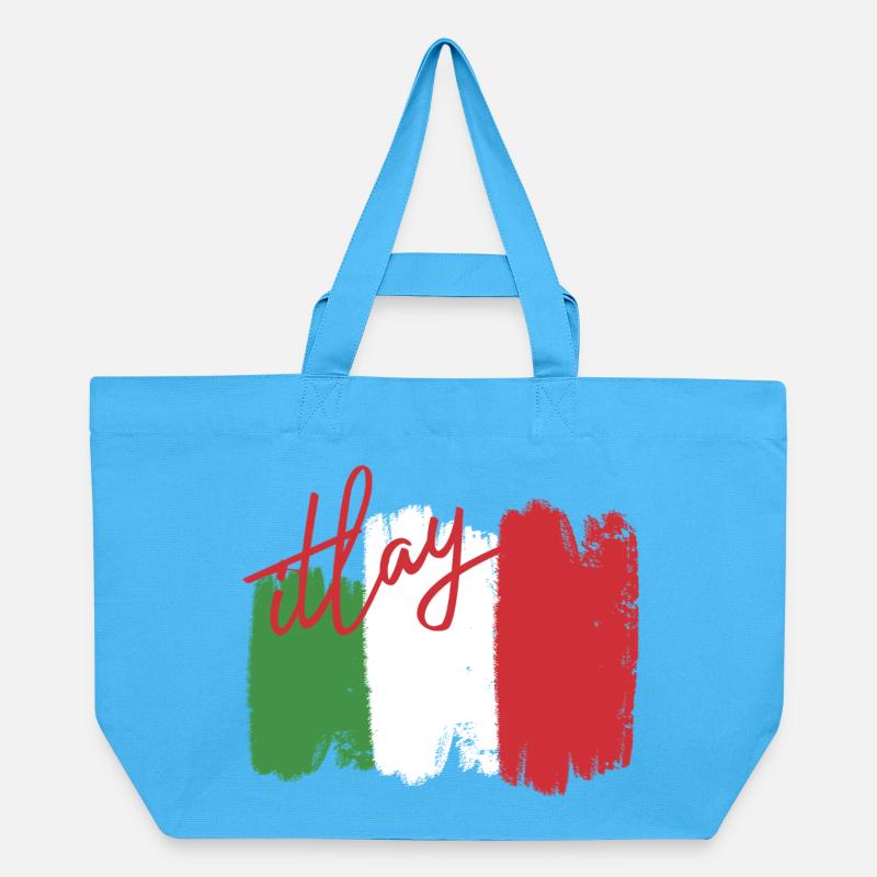 Drapeau italien - Cabas recyclé Stanley/Stella - bleu aqua