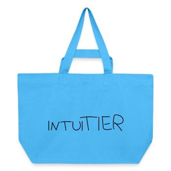 IntuiTIER - Recycelte Shopping Bag von Stanley/Stella - Aquablau - Vorne