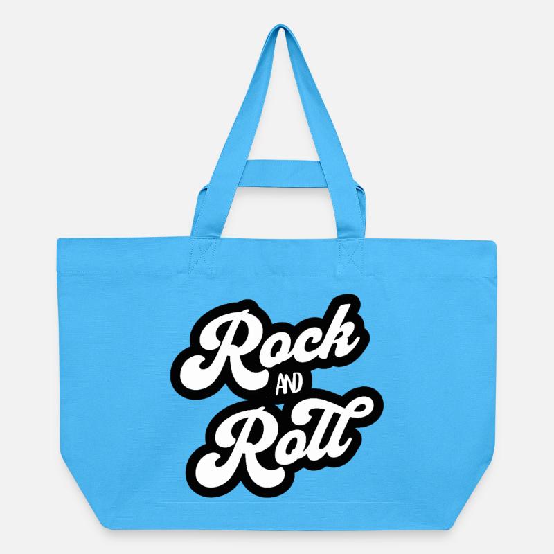 Rock and Roll Vintage Script - Cabas recyclé Stanley/Stella - bleu aqua