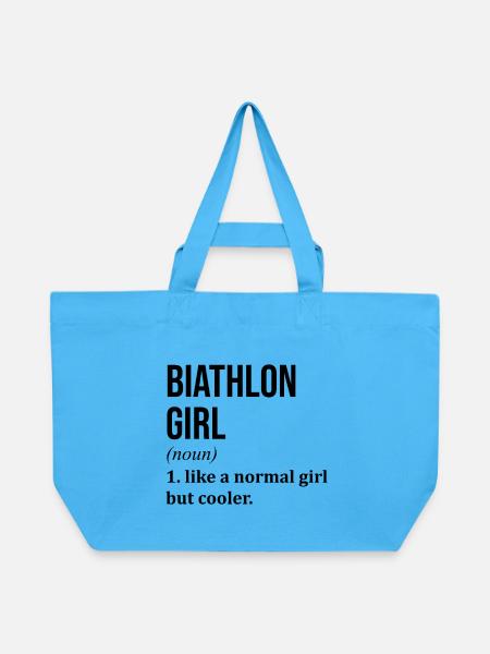 Biathlon Biathlon Biathlon - Recycelte Shopping Bag von Stanley/Stella - Aquablau