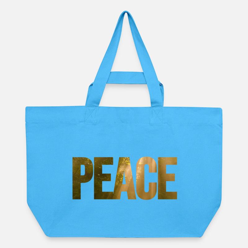Peace in mind - Cabas recyclé Stanley/Stella - bleu aqua