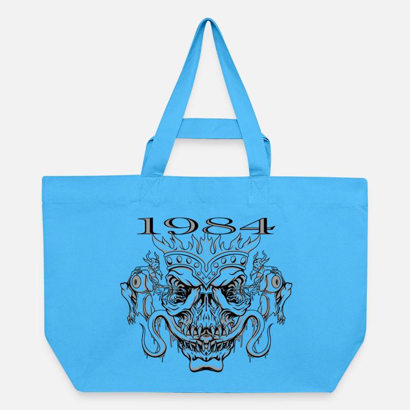 1984 - Recycelte Shopping Bag von Stanley/Stella - Aquablau