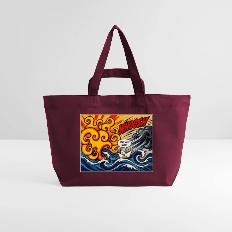 Retro Comic Papierboot - Das wird wild! Recycelte Shopping Bag von Stanley/Stella