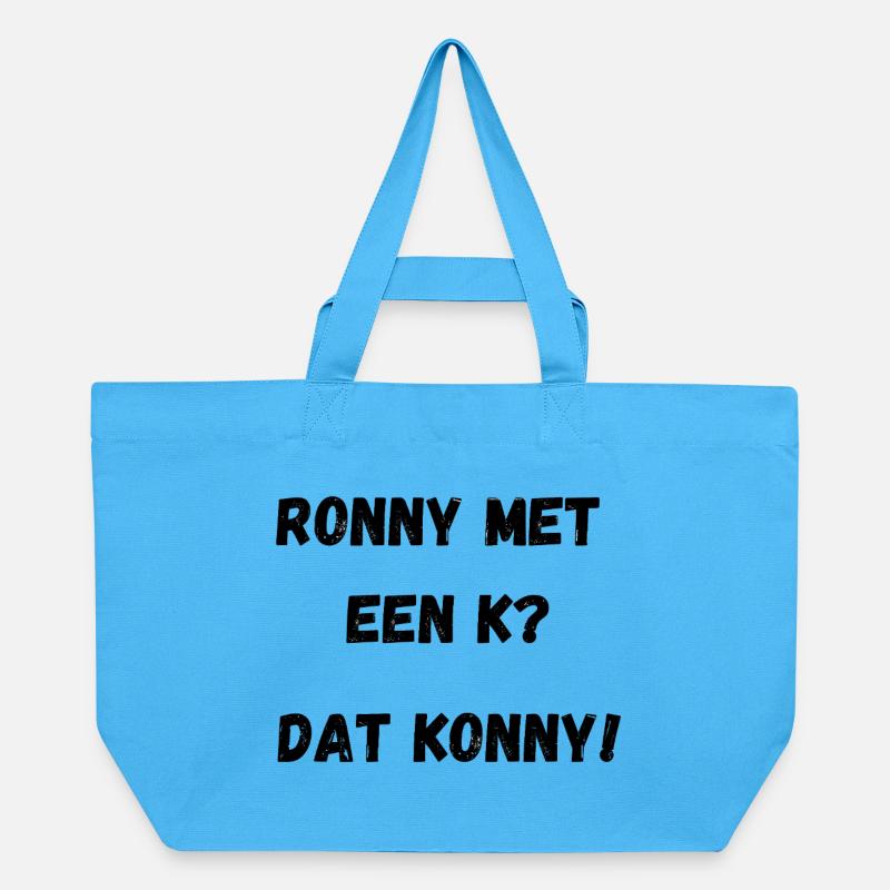 Ronny mit einem K - Recycelte Shopping Bag von Stanley/Stella - Aquablau