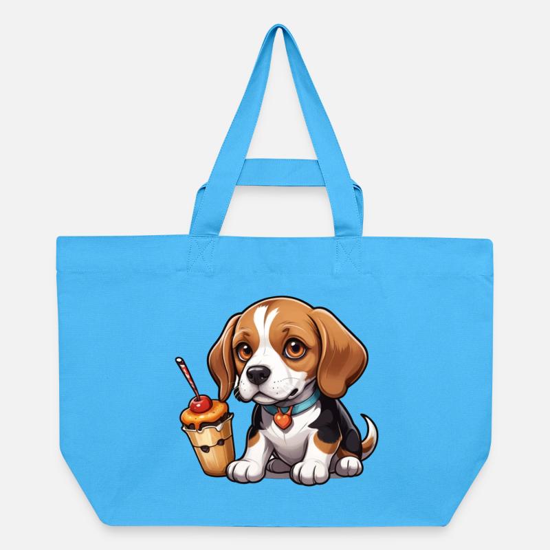 Gâteau Beagle Joy - Cabas recyclé Stanley/Stella - bleu aqua