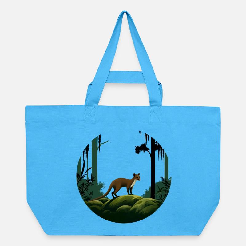 Fossa - Recycelte Shopping Bag von Stanley/Stella - Aquablau