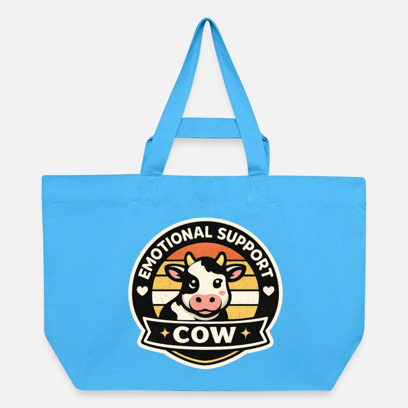Vache chanceuse - Cabas recyclé Stanley/Stella - bleu aqua