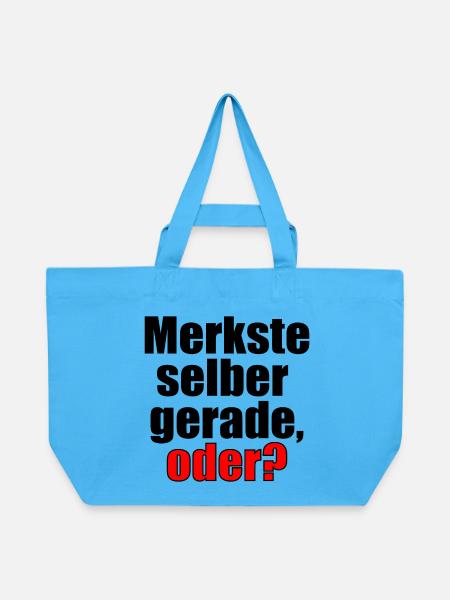 Erkenntnis - Recycelte Shopping Bag von Stanley/Stella - Aquablau