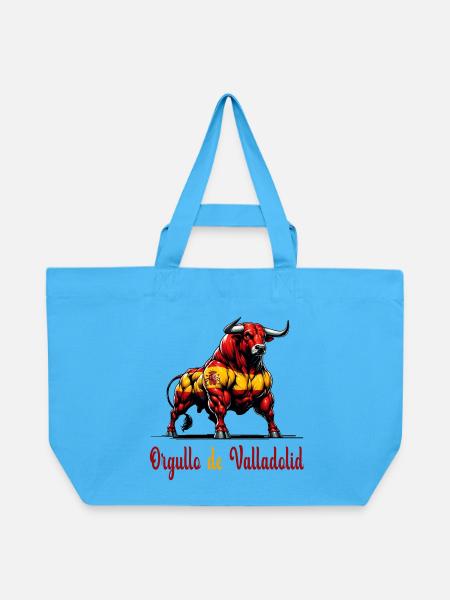 Der Stolz Valladolid Flagge Design - Recycelte Shopping Bag von Stanley/Stella - Aquablau