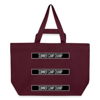 Summer Camp Champ Lustig Kinder Outdoor Abenteuer - Recycelte Shopping Bag von Stanley/Stella - Burgunderrot - Vorne