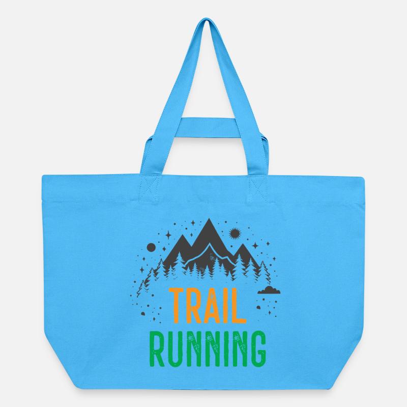 Trailrunning - Recycelte Shopping Bag von Stanley/Stella - Aquablau
