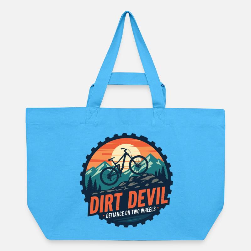 Hymne du VTT Dirt Devil - Cabas recyclé Stanley/Stella - bleu aqua