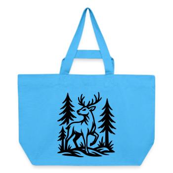 chevreuil - Cabas recyclé Stanley/Stella - bleu aqua - Devant