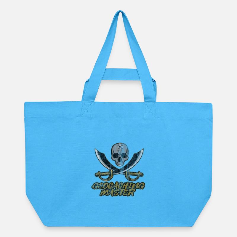 Geocaching - Recycelte Shopping Bag von Stanley/Stella - Aquablau