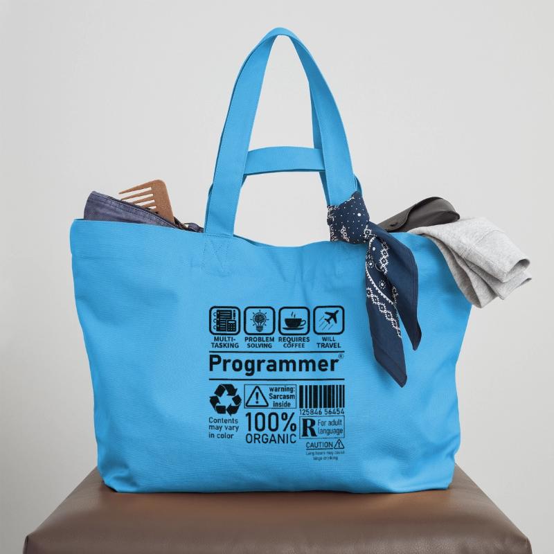 Programmer multi tasking problem solving requires Recycled Shopping Bag Stanley/Stella