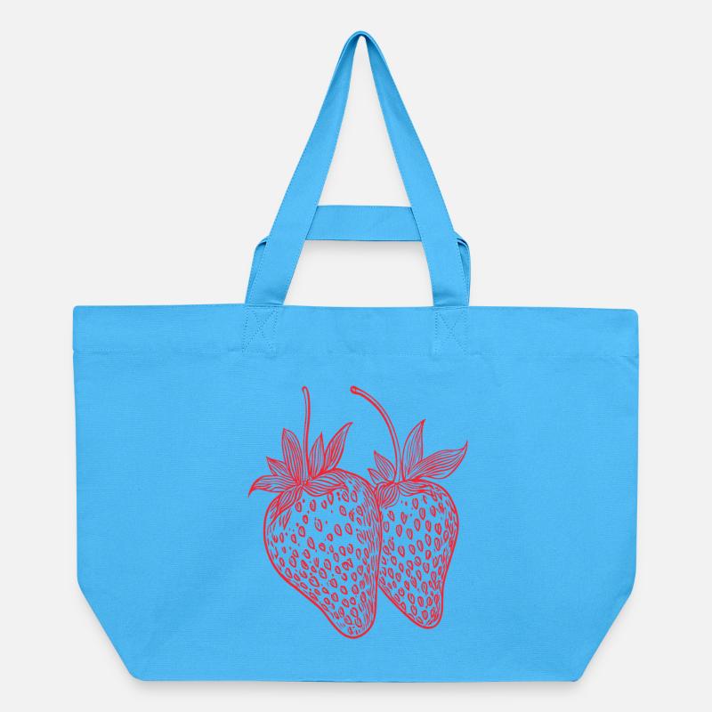 Fraise - Cabas recyclé Stanley/Stella - bleu aqua