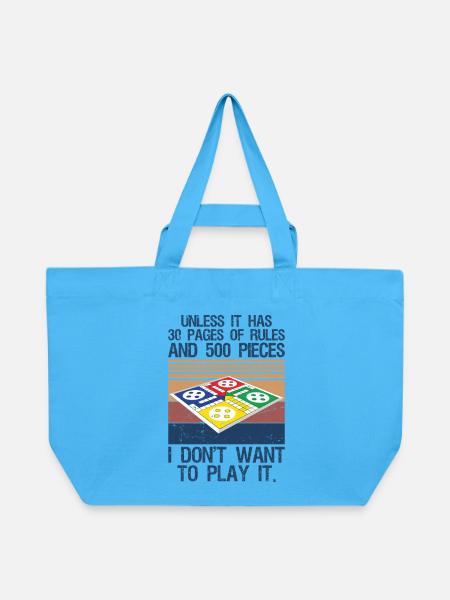 Board Game Joke Funny Board Game - Recycelte Shopping Bag von Stanley/Stella - Aquablau