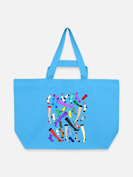 Socken - Recycelte Shopping Bag von Stanley/Stella - Aquablau