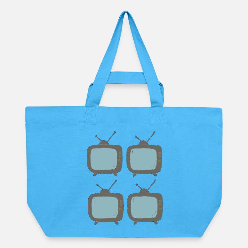 fernseher_4fach - Cabas recyclé Stanley/Stella - bleu aqua