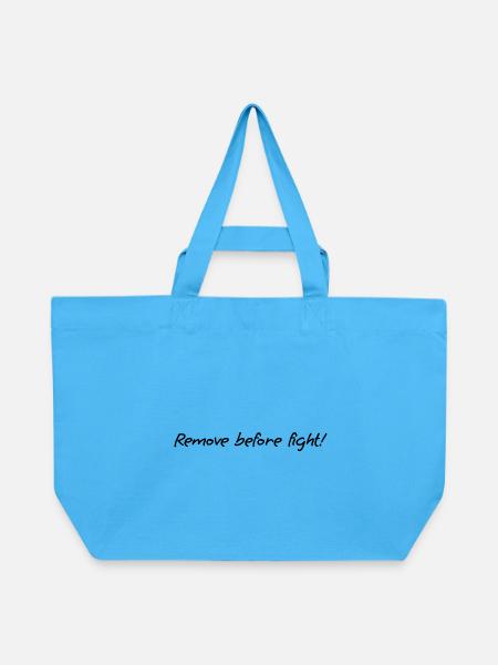 Humor - Recycelte Shopping Bag von Stanley/Stella - Aquablau