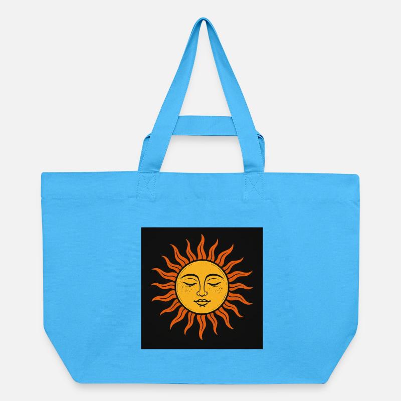 Face du Soleil - Cabas recyclé Stanley/Stella - bleu aqua