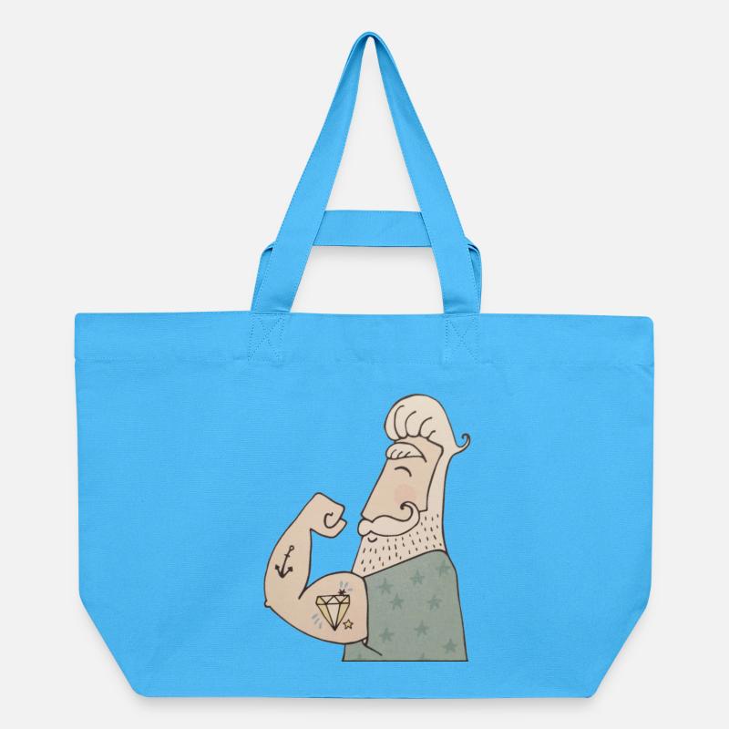 Seemann - Recycelte Shopping Bag von Stanley/Stella - Aquablau
