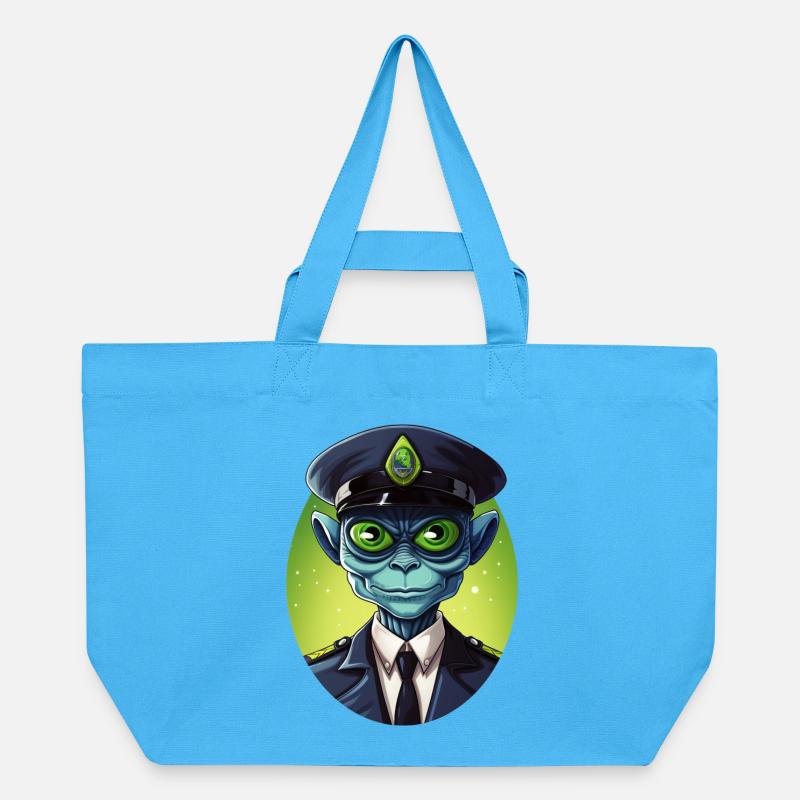 Flic extraterrestre - Cabas recyclé Stanley/Stella - bleu aqua