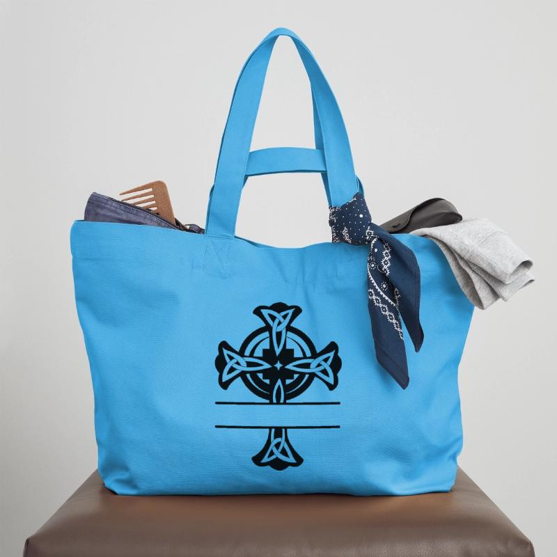 Keltisches Kreuz Logo oder Monogramm Recycelte Shopping Bag von Stanley/Stella